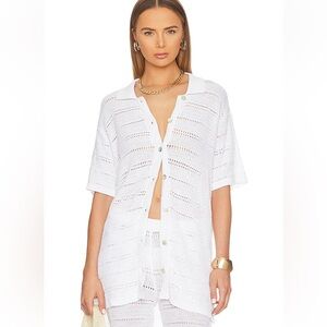 NWT LSPACE Marbella top in white